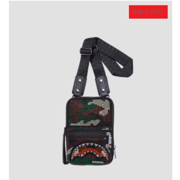 SPRAYGROUND Trinity Camo Crossbody/Sling Bag (Brand New w/Tags "Rare") Unisex - Picture 12 of 14